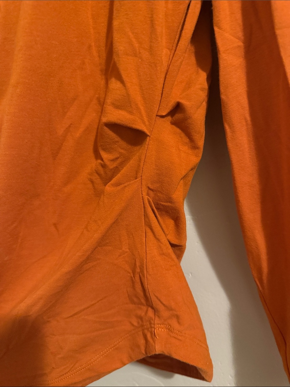 Athleta Long Sleeve V-Neck Top in Terra Cotta - Picture 6 of 8